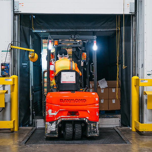 truck loading produce